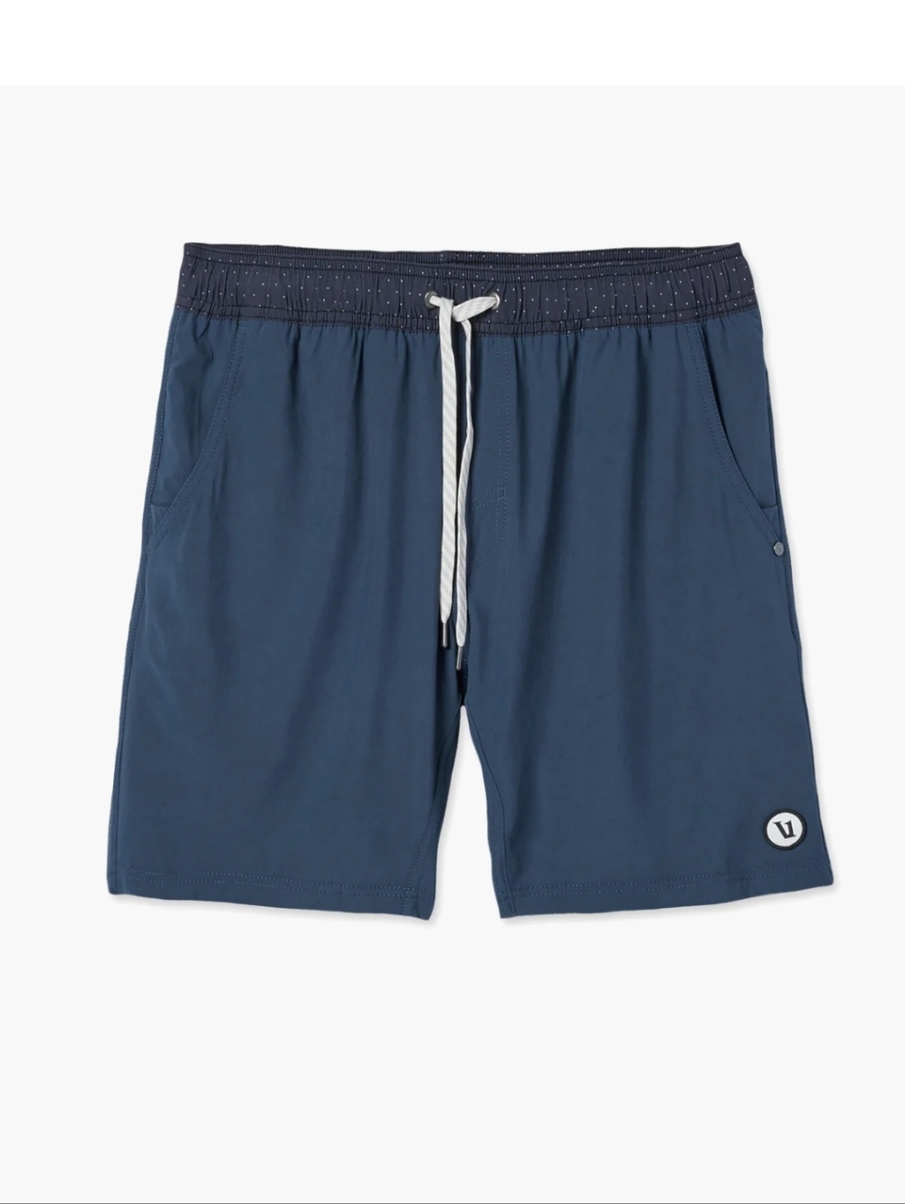Vuori Blue Drawstring  Shorts Running Gym Yoga  Beach